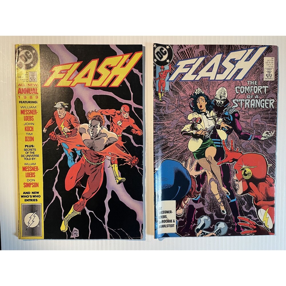 Flash Annual and The Comfort Of A Stranger No.3 and 31 (1989) DC Comics • LaRocq